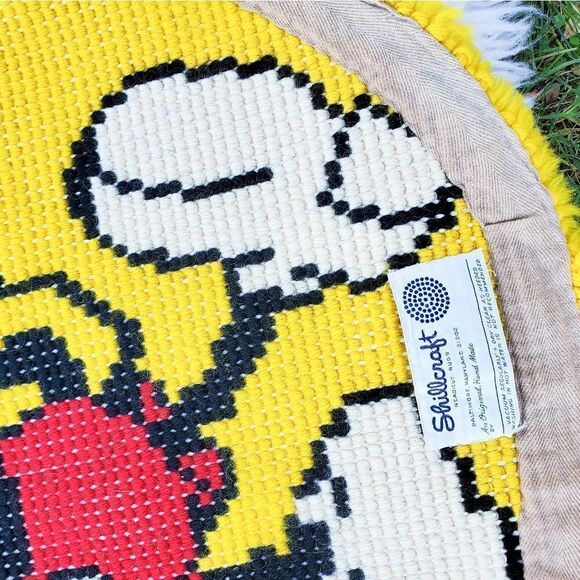 Vtg Shillcraft MICKEY MOUSE HEAD Latch Hook Rug - Picture 5 of 10